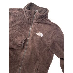 The North Face Osito Fleece Jacket Womens Medium Brown Full Zip Mock Neck Soft